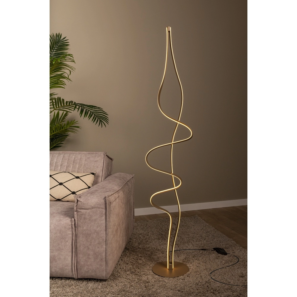 Vloerlamp Lambada design chamapgne Premium by Lucide 5411212520937