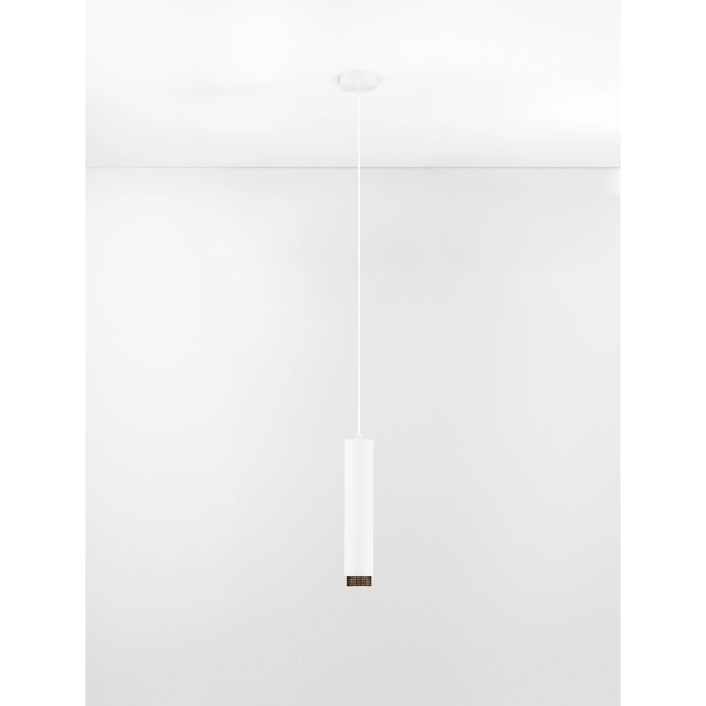 Hanglamp Nessi wit met zwart Lyora 5212017475176