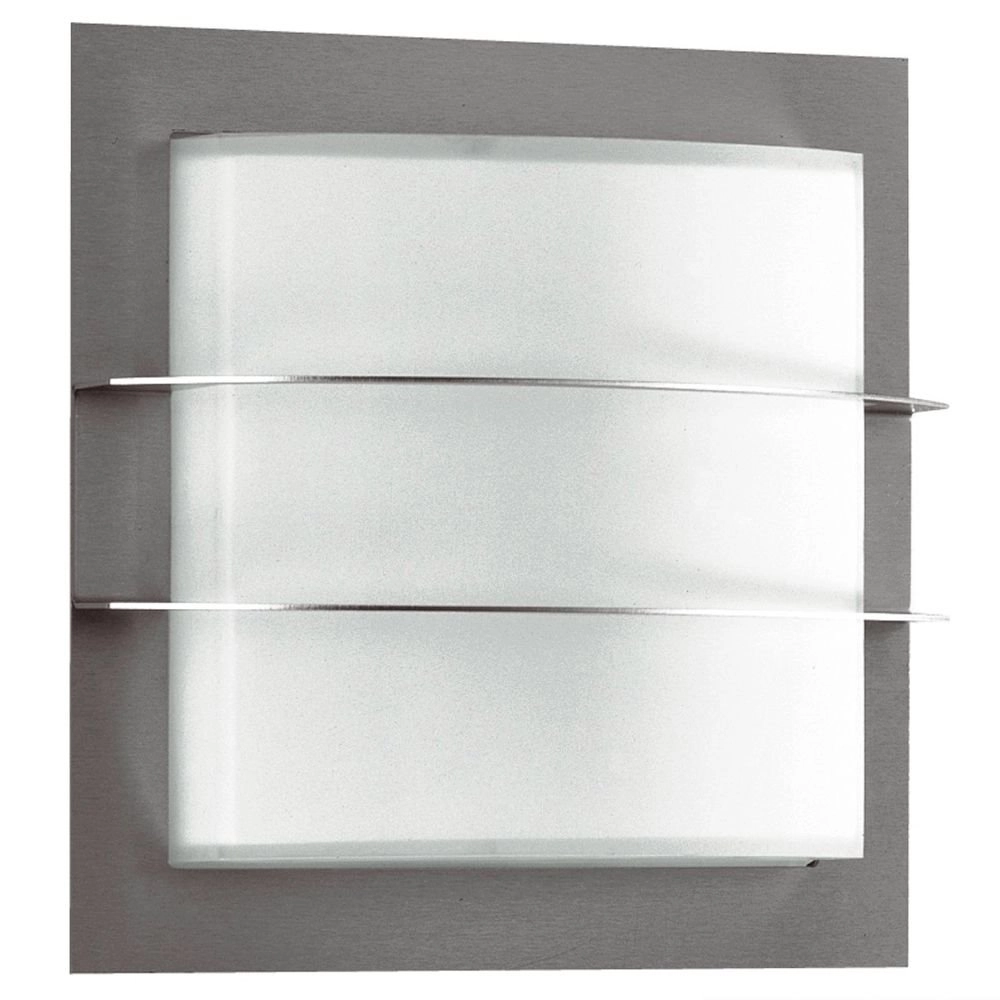 Buitenlamp RVS wand Square 26cm