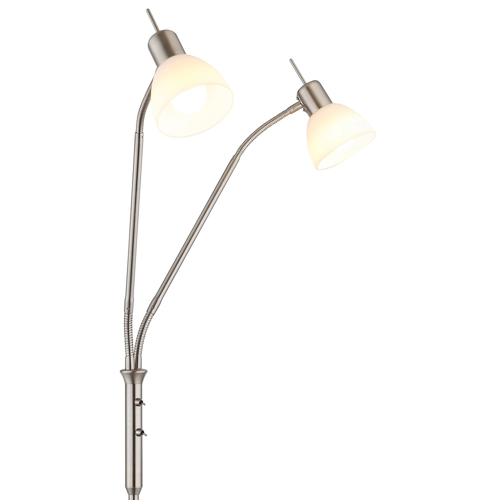 Leeslamp 2-lichts Malte nikkel Globo 9007371447541