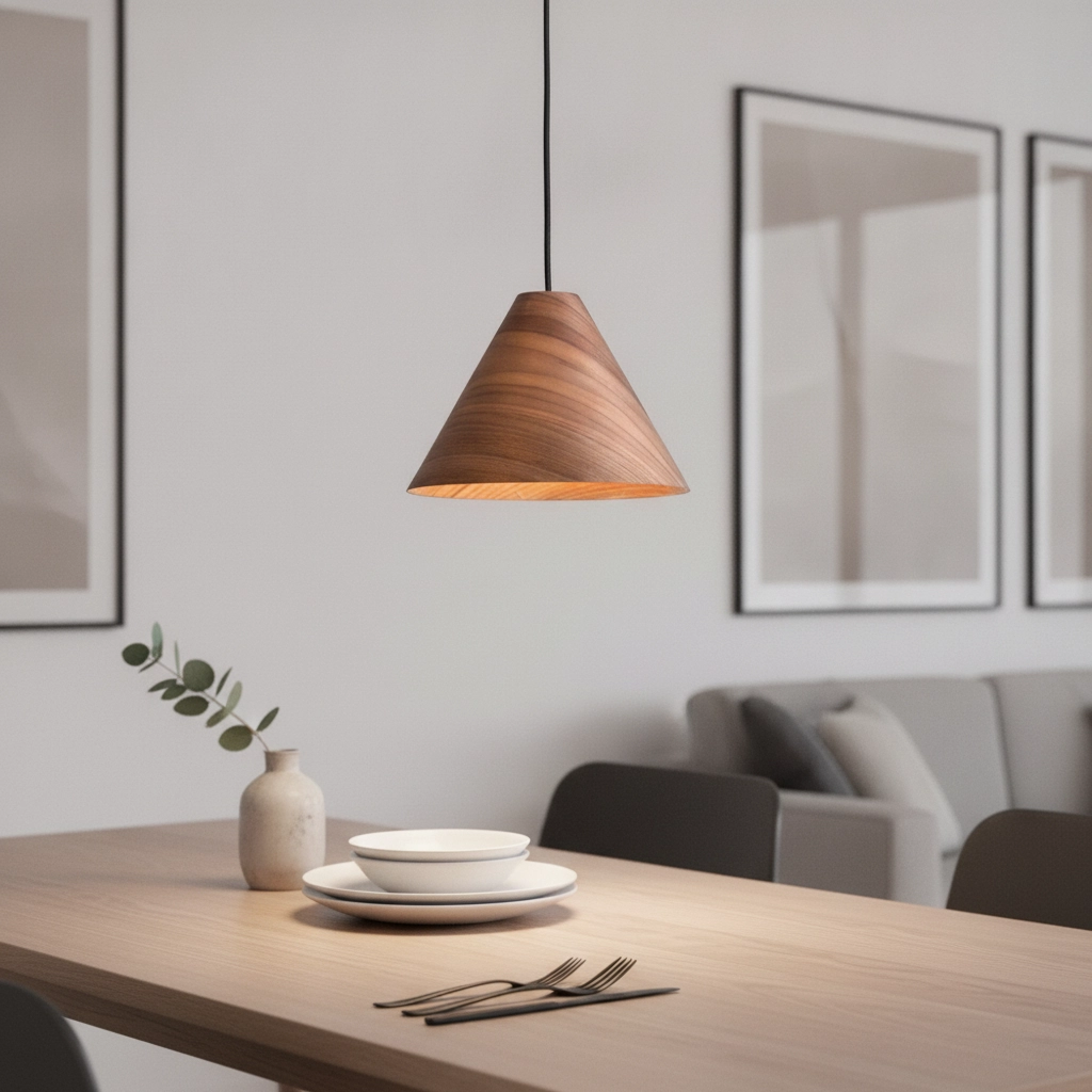 Houten hanglamp Wera Ø 25cm