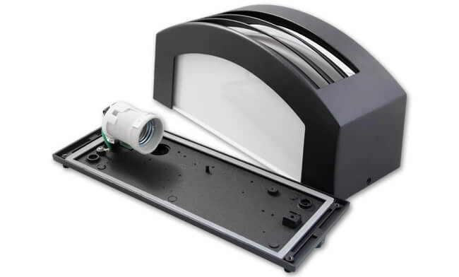 Schuur lamp Corso zwart Lyora 5903002034880