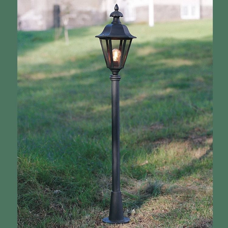 Klassieke sokkellamp Pallas 41cm mat zwart KonstSmide 7318304787507