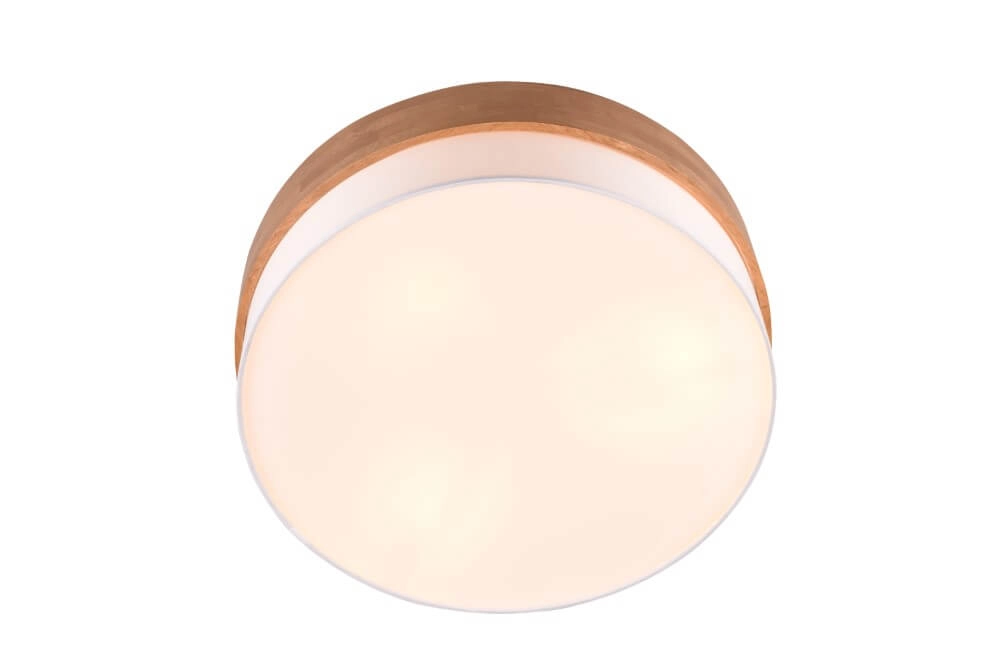 Ø 50cm plafondlamp Seasons hout met wit Trio 4017807526202