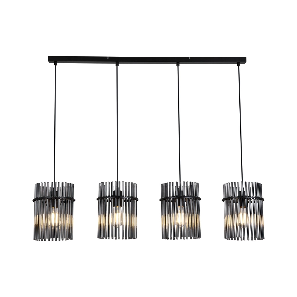 Hanglamp Swizzle 4-lichts zwart Hanglamp Swizzle 4-lichts zwart