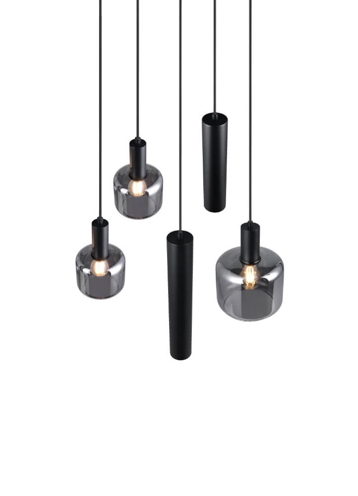 Vide hanglamp Mataro met pendels Trio 4017807612912