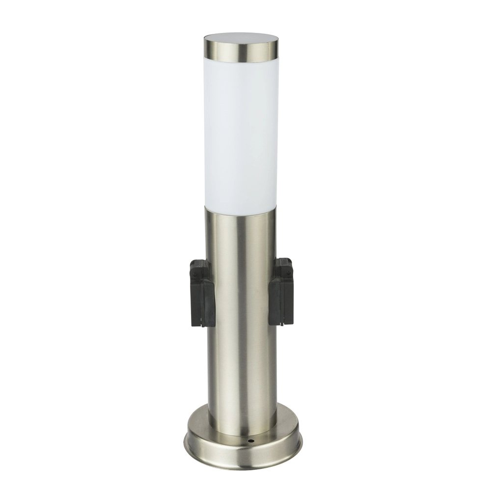 Tuinlamp Boston RVS met stopcontact Globo 9007371123926