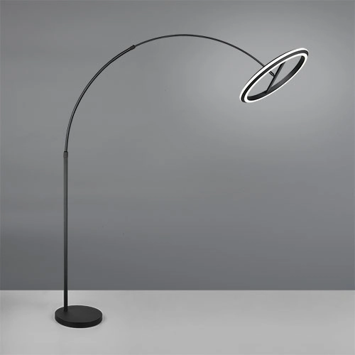 Vloerlamp Amador zwart Trio 4017807688160