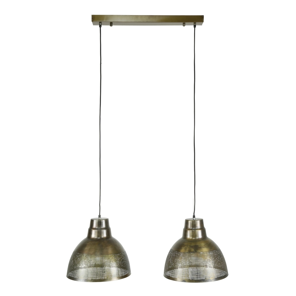Industriële hanglamp Screen 2x Ø 38cm Lyora 8716803513006