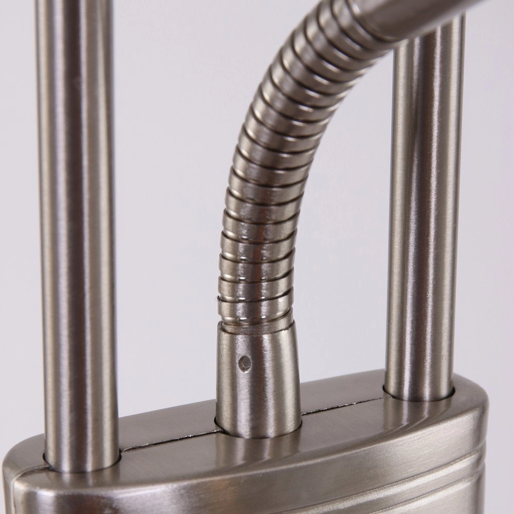 Vloerlamp Mexlite Up 180cm - 3000K metaalgrijs Steinhauer 8712746096354