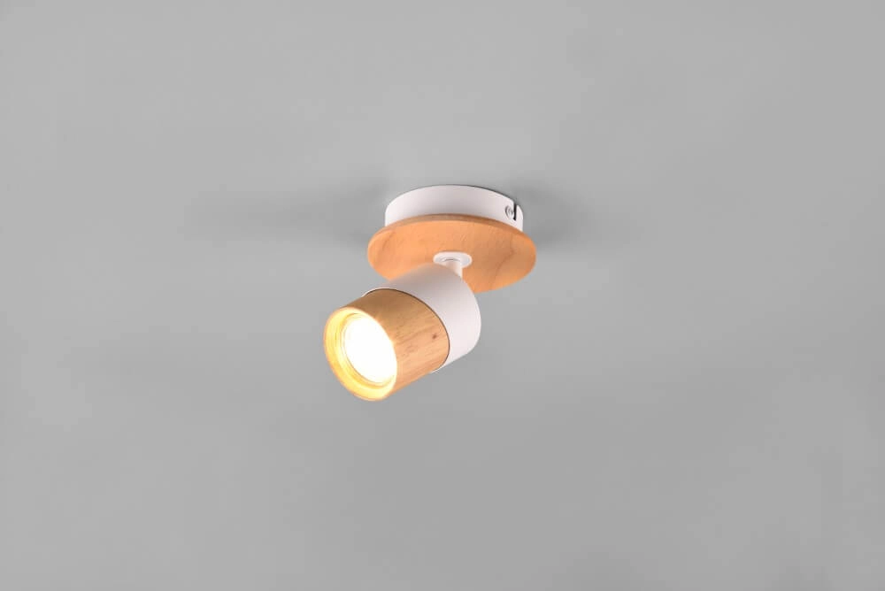 Plafondlamp hout met wit Aruni Trio 4017807585315