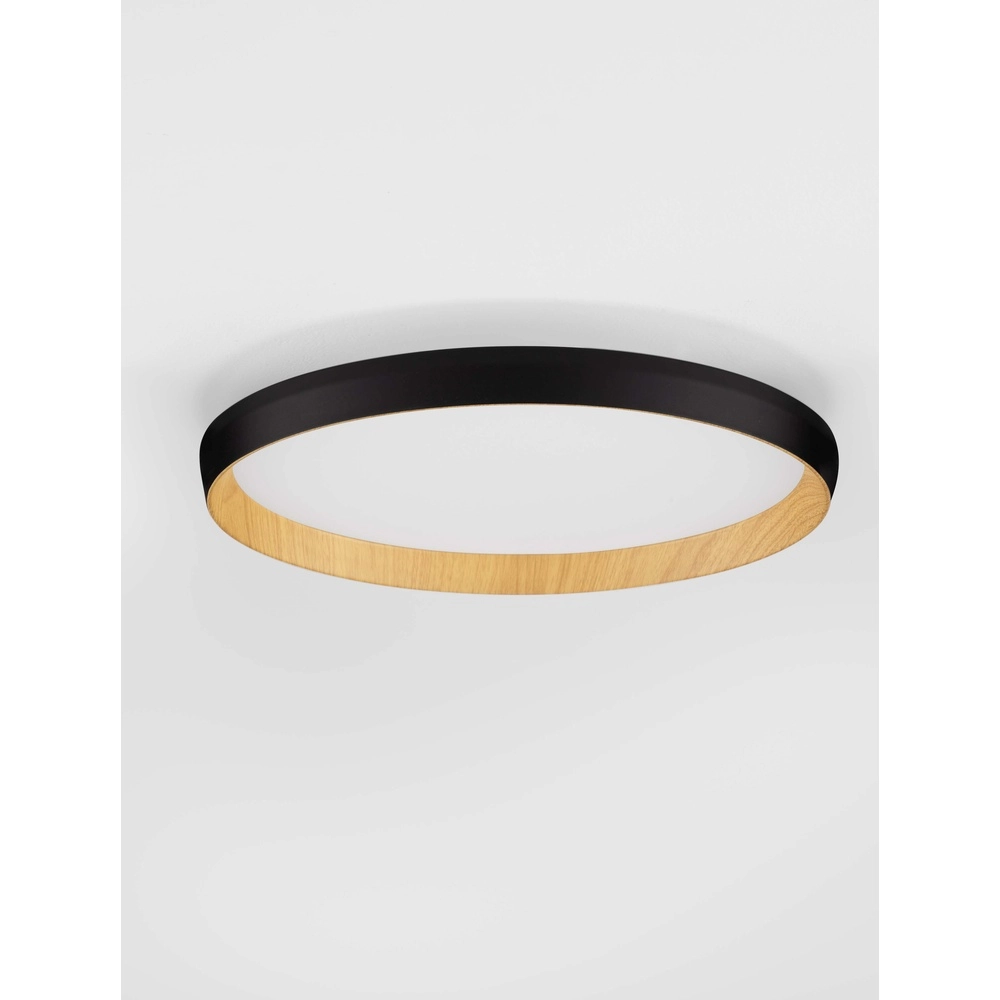 Plafonniere Vomos zwart Ø 40cm Lyora 5212017448767