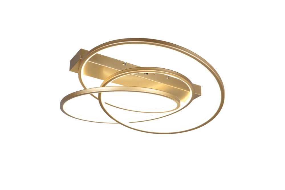 Slaapkamer plafondlamp Darvin goud - 65cm Trio 4017807616101