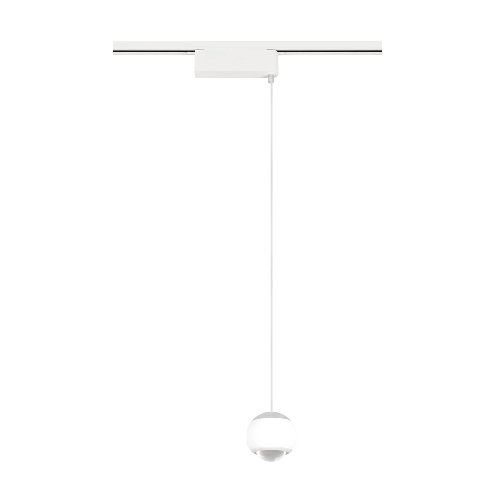 Hanglamp voor rail Hamlet wit 2-fase Trio 4017807662962