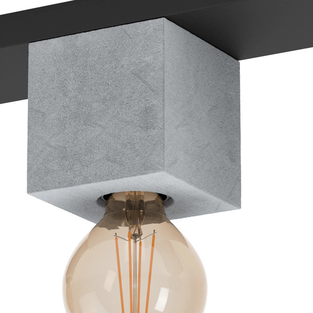 Betonlook plafondlamp Prestwick 3 Eglo 9002759435967