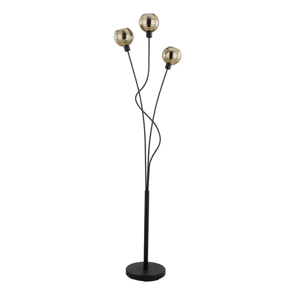 Vloerlamp Creppo zwart