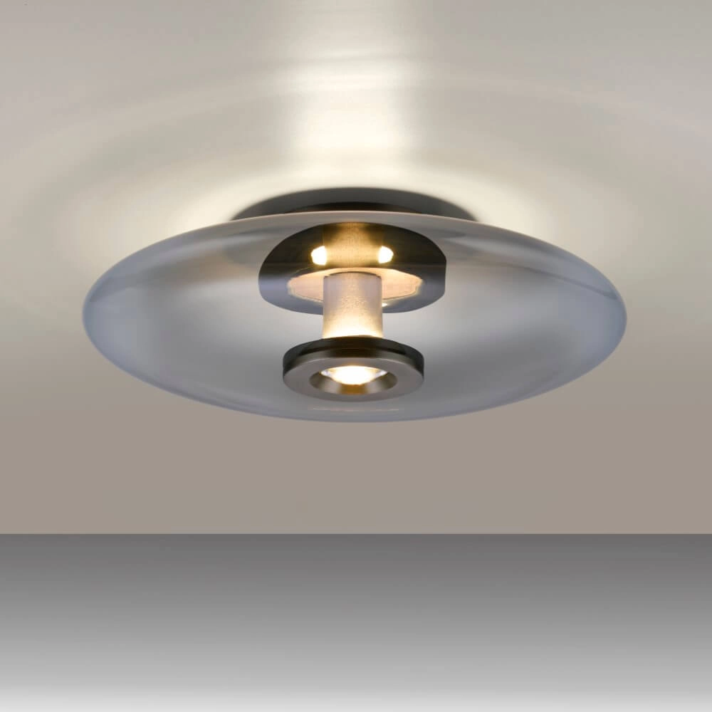 Design plafondlamp Pure Vitrum grijs Paul Neuhaus 4012248382660