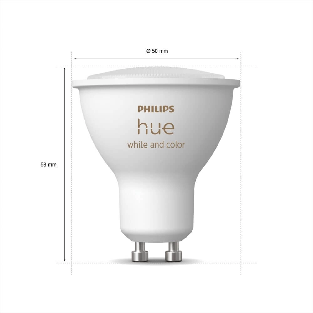 Hue - GU10 - 5W - White and Color set van 3 Philips 8720169229877