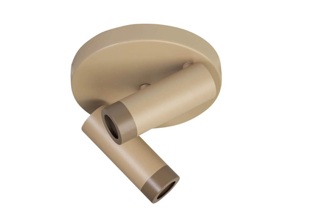 Zandkleurige plafondlamp Miller Sand 2-lichts