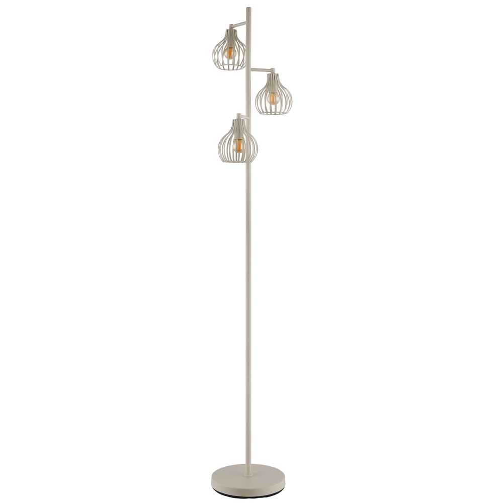 3-lichts vloerlamp Mateo crème Globo 9007371572236