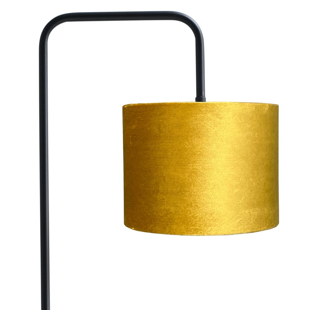 Vloer Schemerlamp Venus 152cm met goudkleurige lampenkap Masterlight 8718121246727