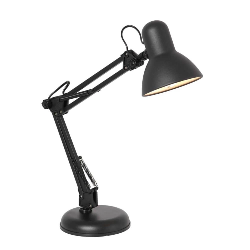 Retro bureaulamp Study mat zwart