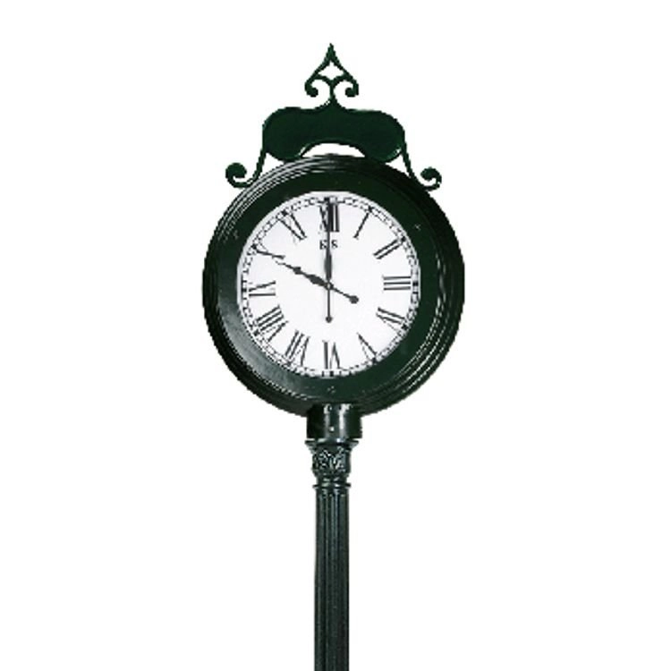 Nostalgische stationsklok Clock zwart KS Verlichting 8714732561143