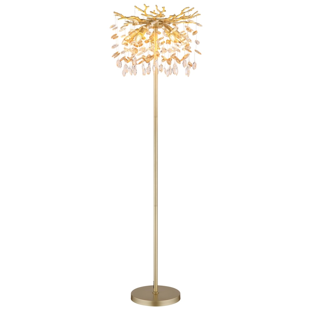 Vloerlamp Queena goud Ø 46cm