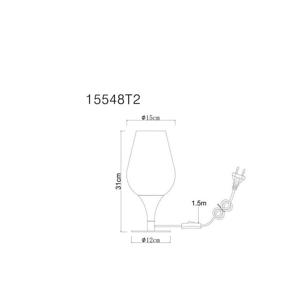 Zwarte tafellamp Maxy Ø 15cm Globo 9007371474134