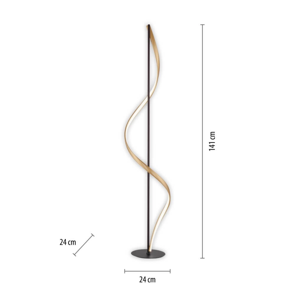 Design vloerlamp Q-Swing antraciet Paul Neuhaus 4012248373781