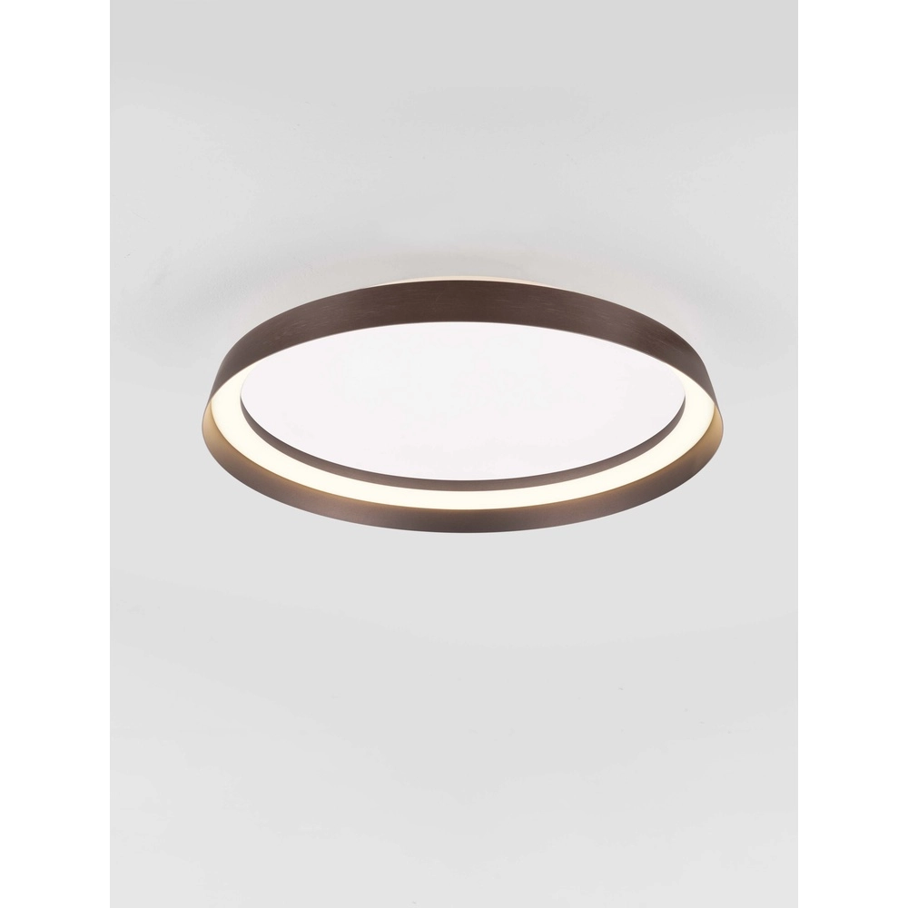 Design plafonniere Ormi Ø 45cm koffie bruin