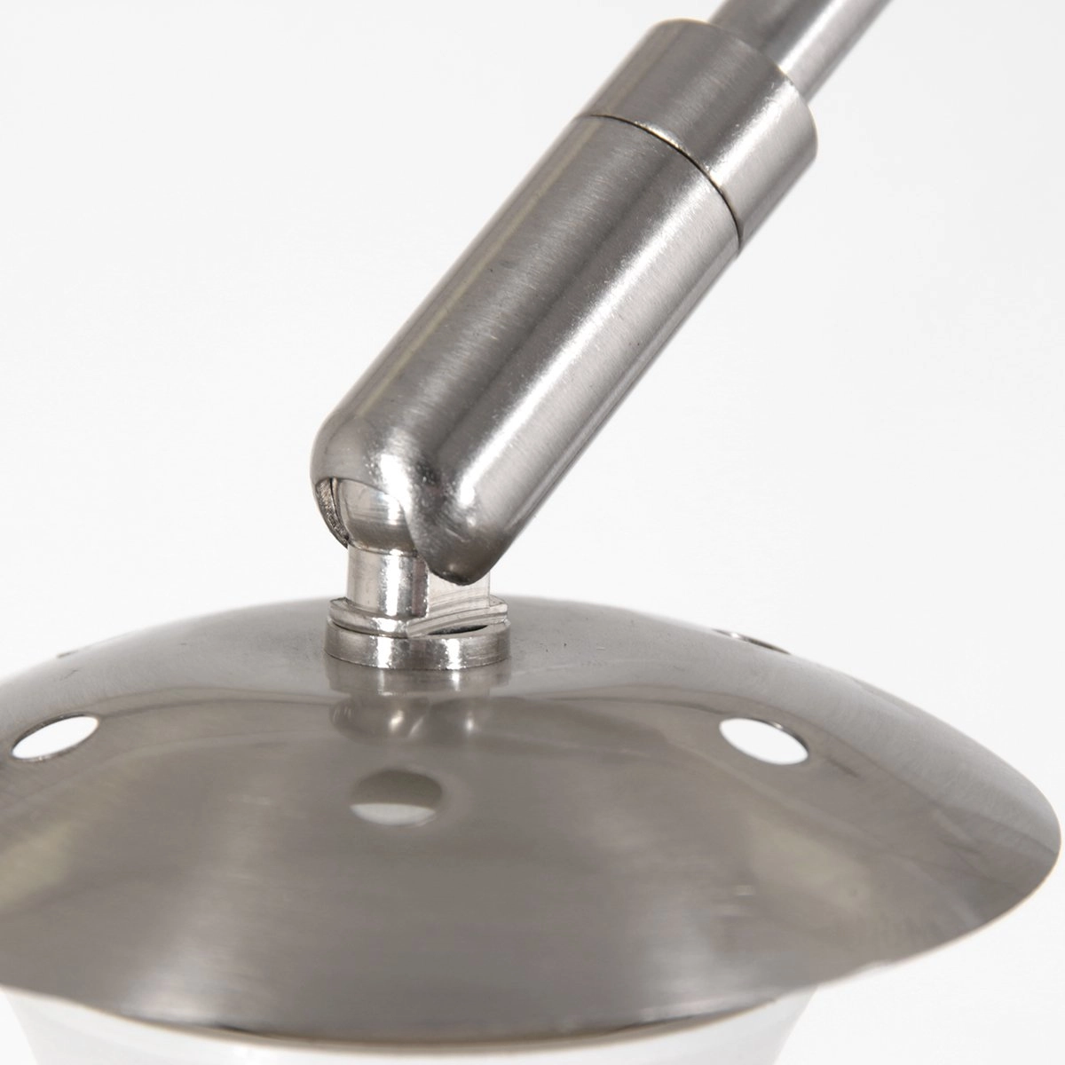 Wand booglamp Sparkled RVS met taupe velourse kap Steinhauer 8712746146165
