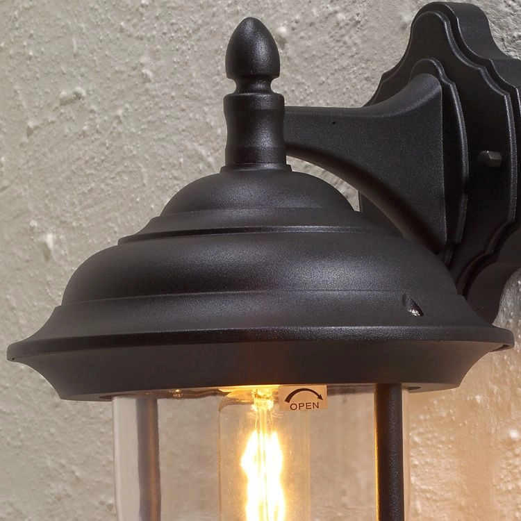 Buitenlamp Parma Down klassiek zwart KonstSmide 7318307222753