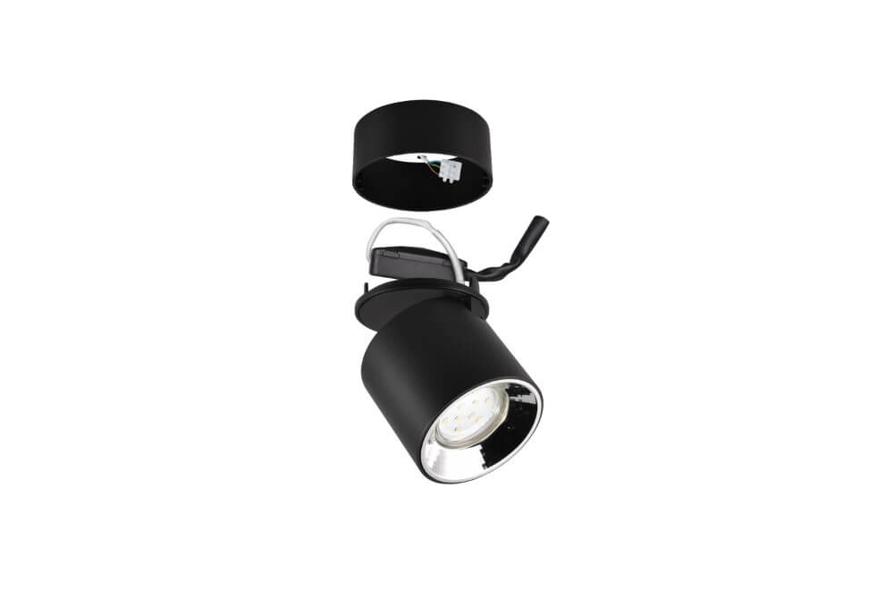 Plafondlamp Guayana zwart Trio 4017807573930