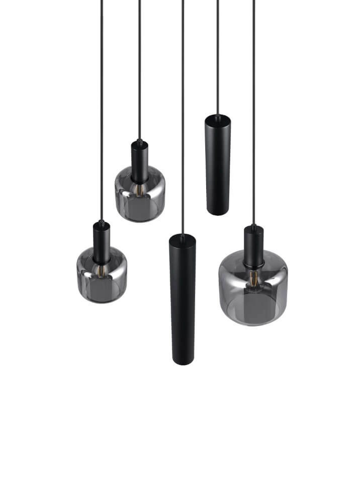 Vide hanglamp Mataro met pendels Trio 4017807612912