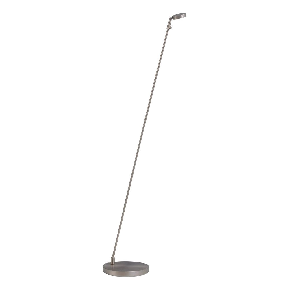 Staande leeslamp Denia 2 130cm nikkel mat