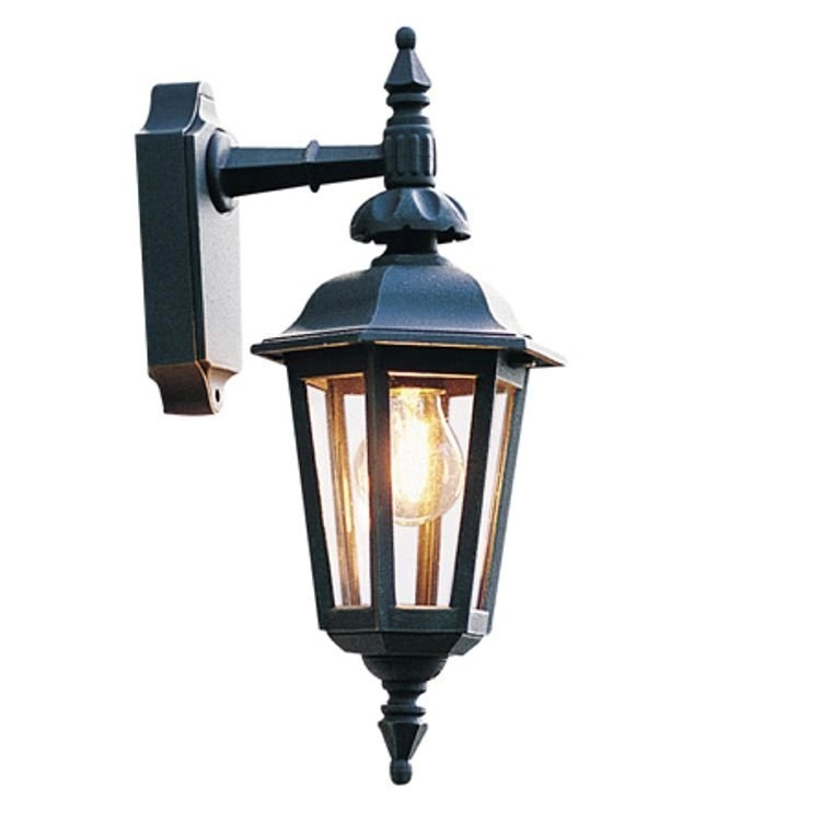 Klassieke muurlamp Pallas Down zwart Klassieke muurlamp Pallas Down zwart
