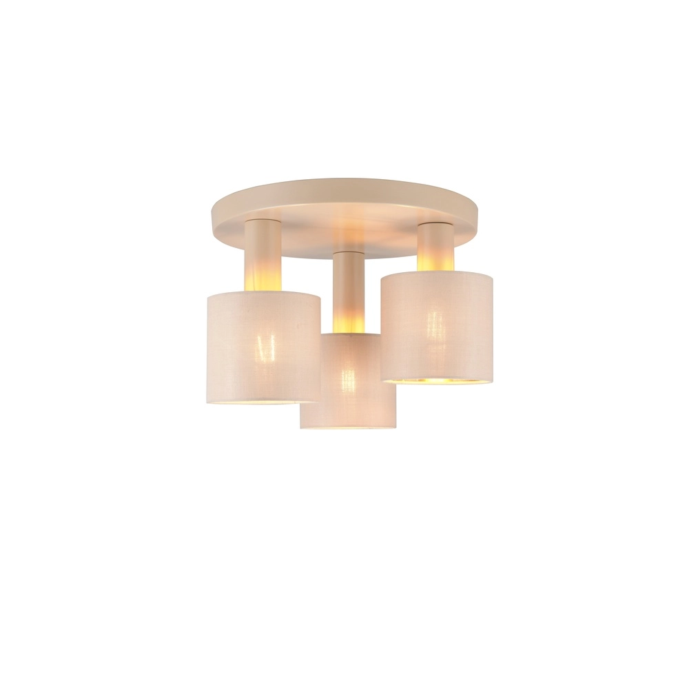 3-lichts plafondlamp Tommy zand bruin Trio 4017807724189