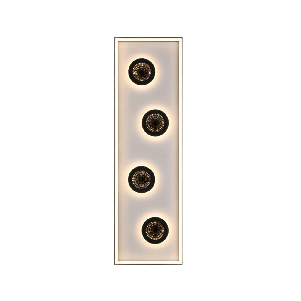 Rechthoekige plafondlamp Dune zwart Paul Neuhaus 4012248384923