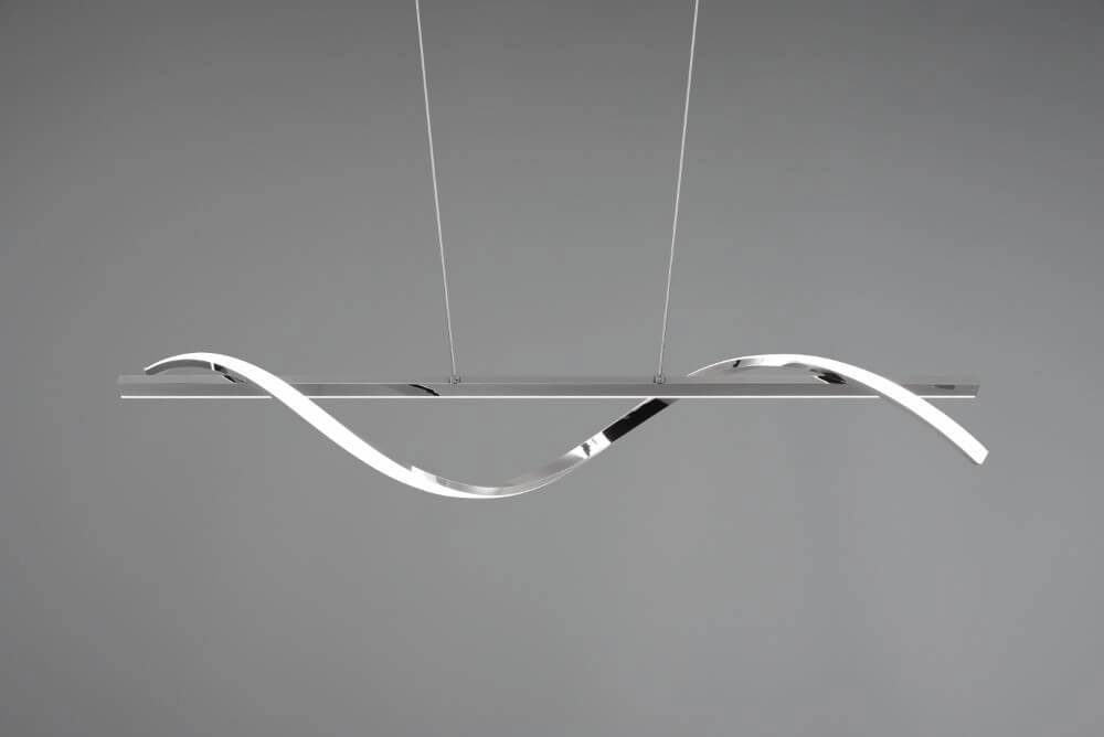 Hanglamp Isabel 100cm lang chroom Trio 4017807561357