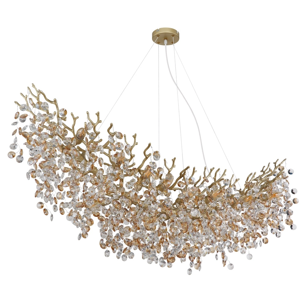 Hanglamp Queena goud 150cm Globo 9007371522705