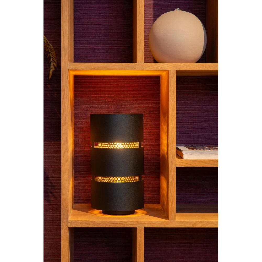 Tafellamp Rosas zwart met goud Lucide 5411212211842
