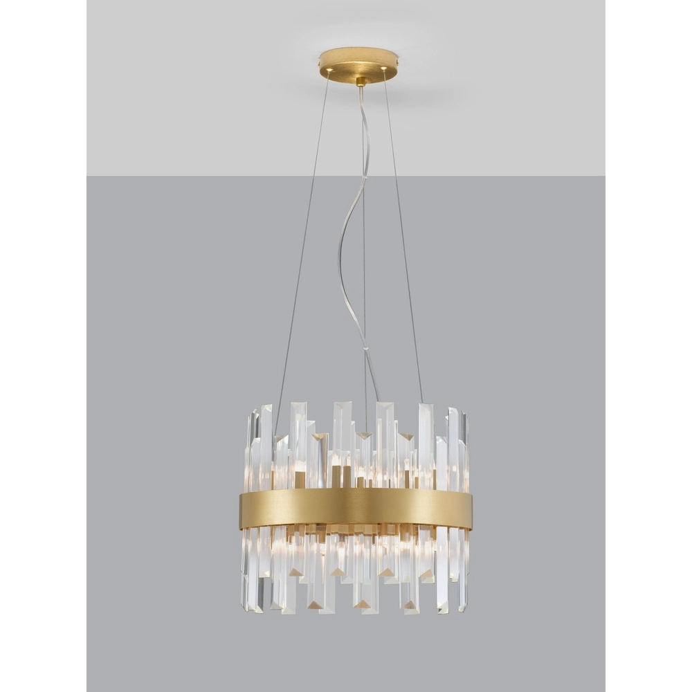 Gouden hanglamp Crown Ø 35cm Lyora 5212017433954