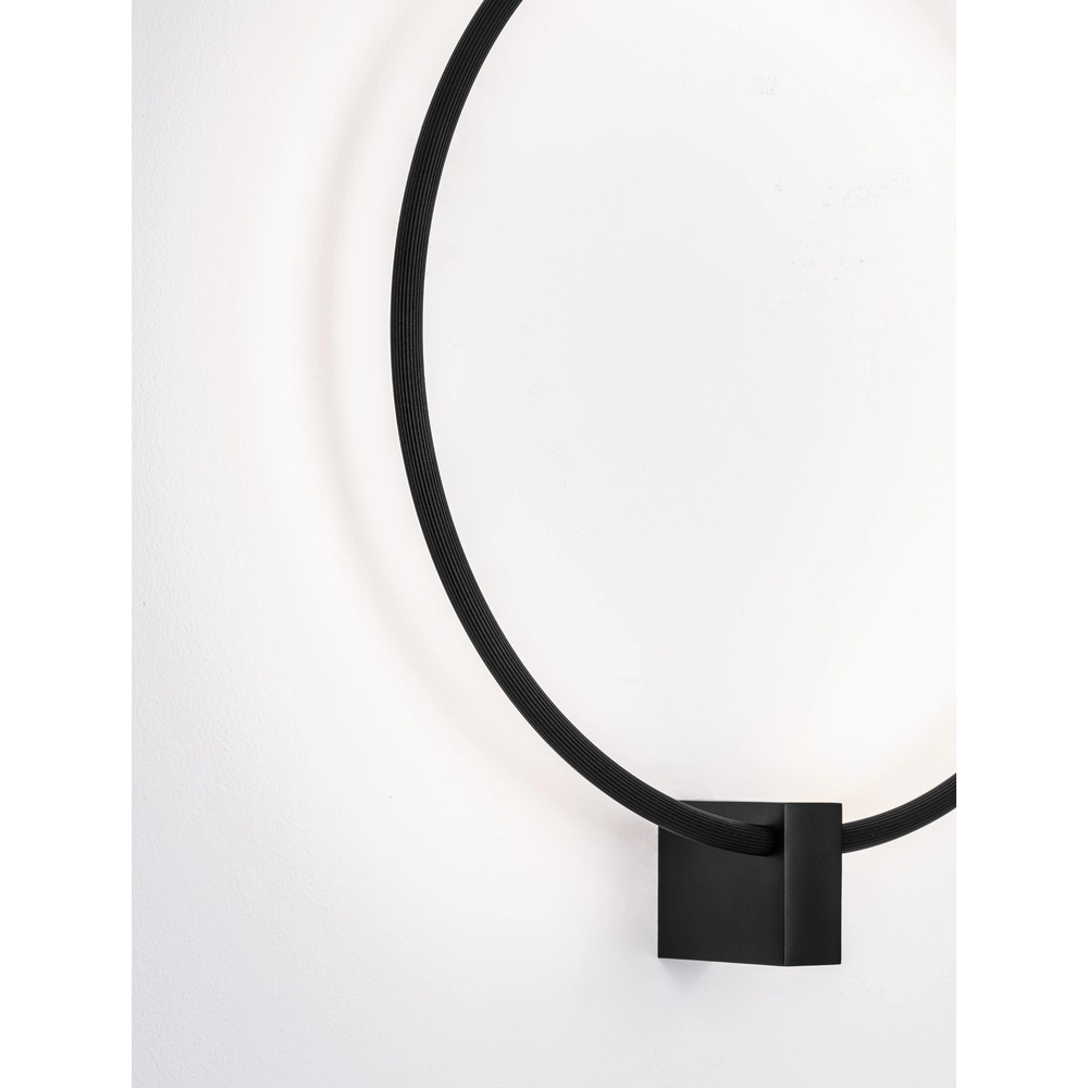 Ronde wandlamp Cercio zwart Lyora 5212017473677