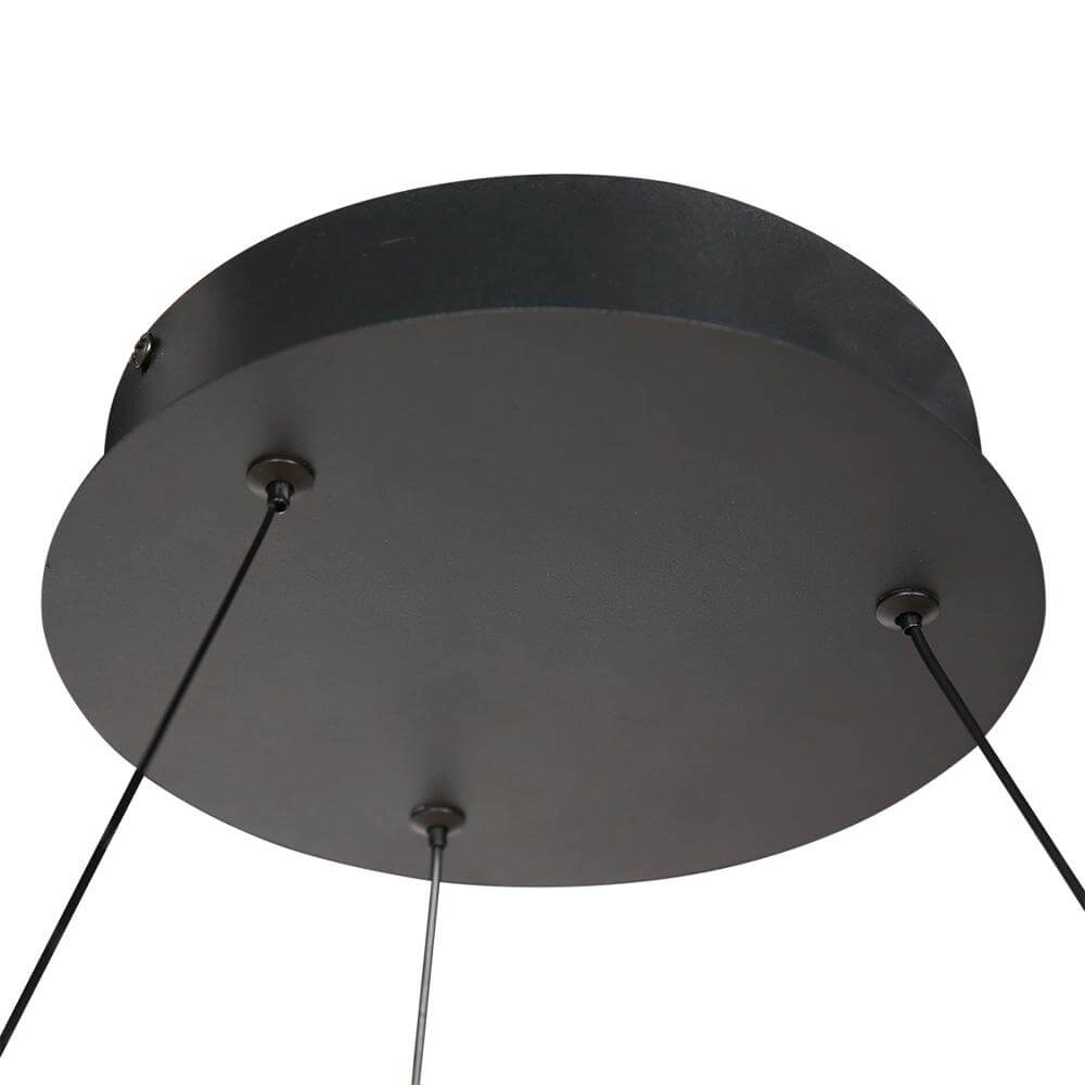 Design hanglamp Ringlux zwart Ø 80cm Steinhauer 8712746171570