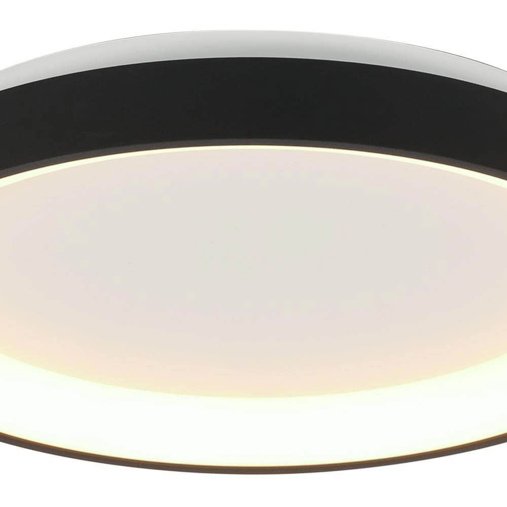 Plafondlamp Ringlede design zwart Ø 28cm Steinhauer 8712746171938
