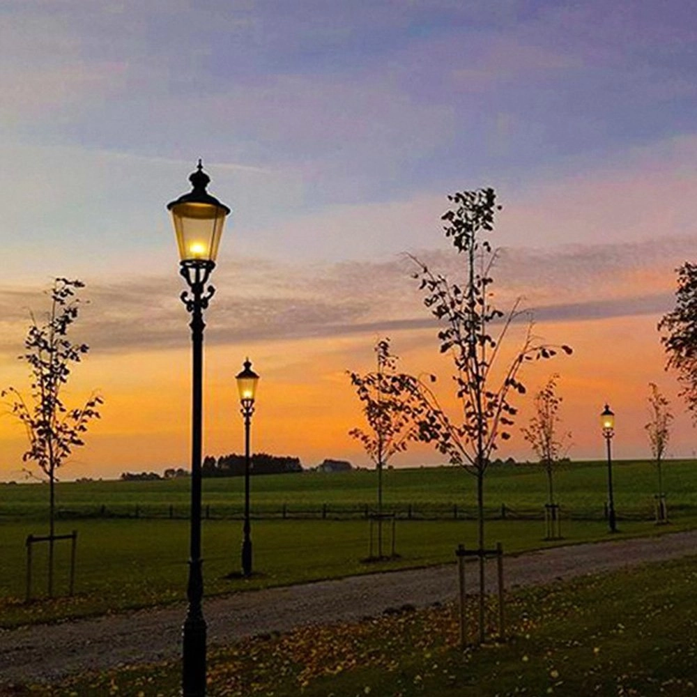 Nostalgische buitenlantaarn Dusseldorf zwart KS Verlichting 8714732080149