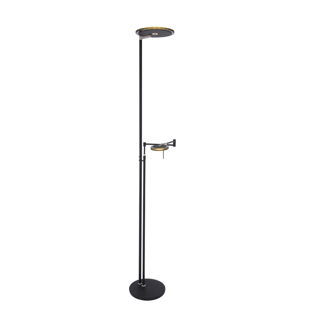 Moderne leeslamp Turound zwart