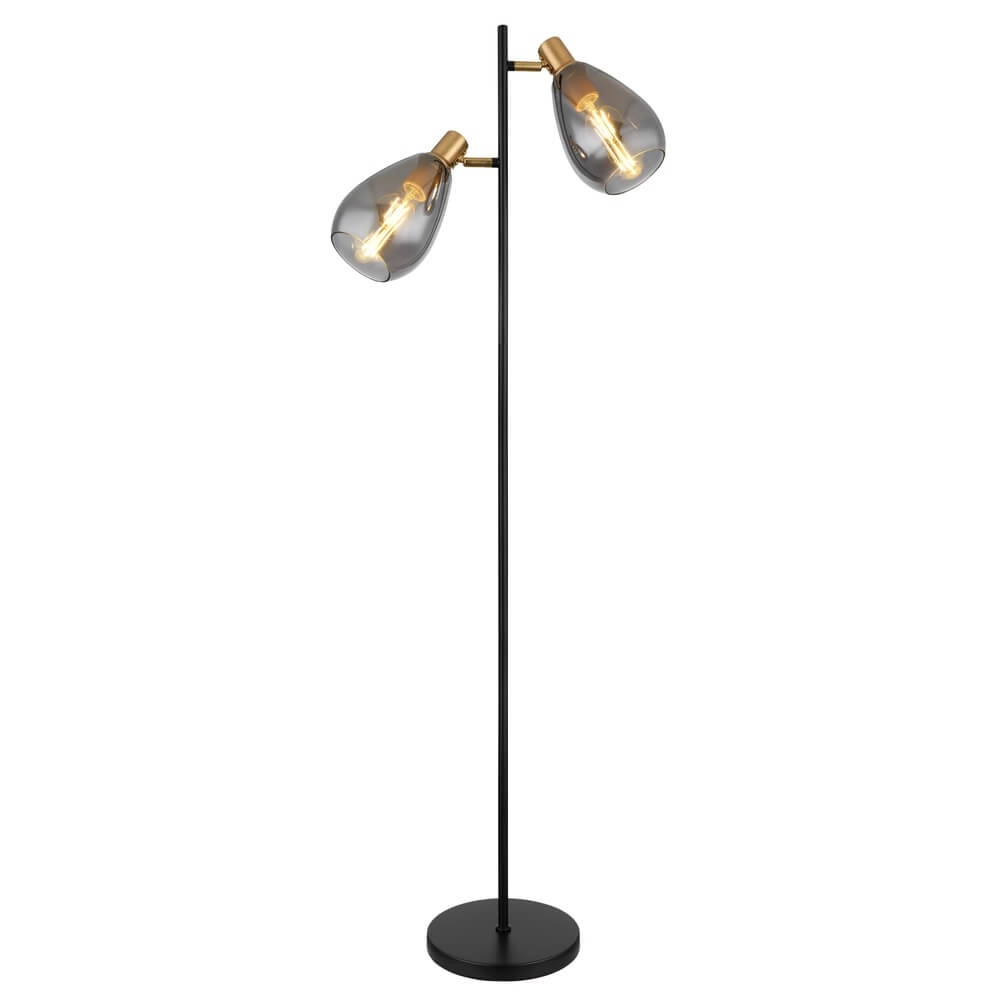Vloerlamp Fanni zwart dubbel Globo 9007371439799