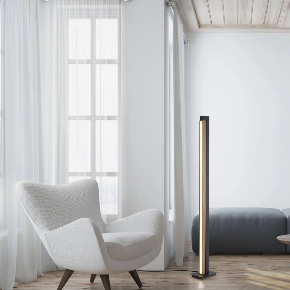 Vloerlamp Pure-Lines hout Paul Neuhaus 4012248375754